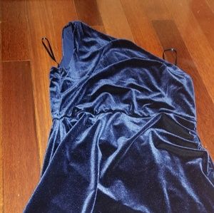 Ralph Lauren blue velvet  dress